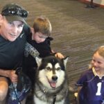 Dr. Carey, his kids, and his dog