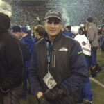 Dr. Carey at a Sea Hawks Game