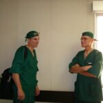 Dr. Carey with a colleague